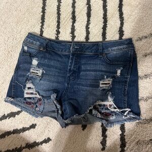 Denim shorts